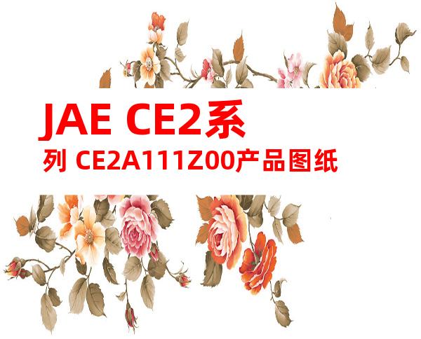 JAE CE2系列 CE2A111Z00产品图纸